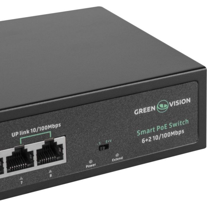Коммутатор сетевой Greenvision GV-015-D-06+2P изображение 5