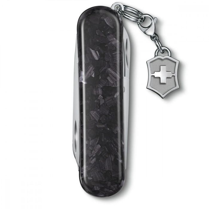 Нож Victorinox Classic SD Brilliant Carbon + брелок-лого (0.6221.90) изображение 3