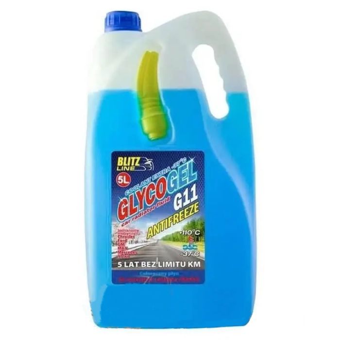 Антифриз BioLine Poland Glycogel G11 ready-mix -37°C син, 5л (176447)
