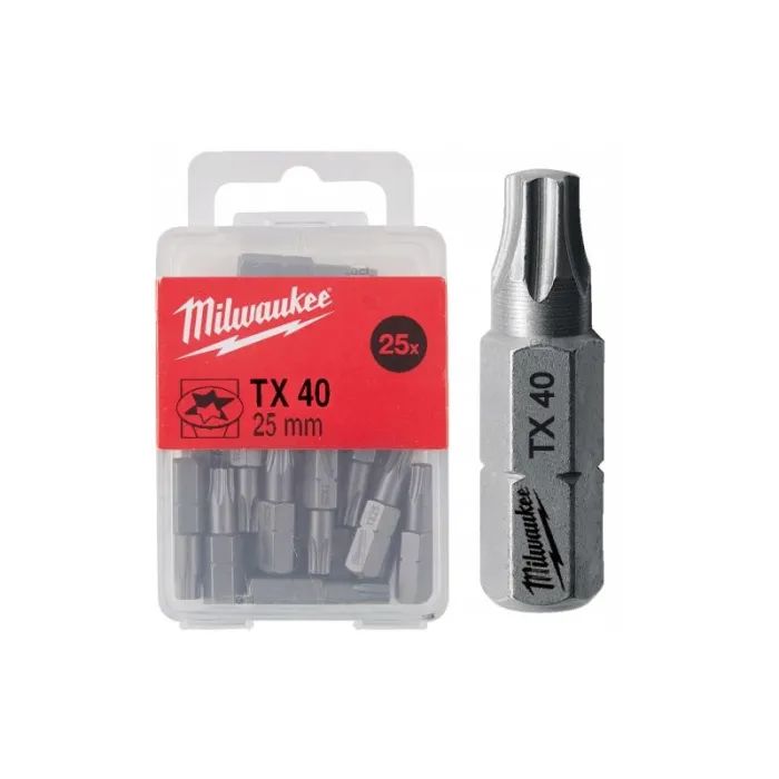Набор бит Milwaukee TX40, 25мм, 25шт (4932399600) изображение 2