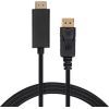 Кабель мультимедийный DisplayPort M to HDMI M 1.8m V1.4/V2.1 4K120/8K60 Vinga (VCPDP14HI211.8)