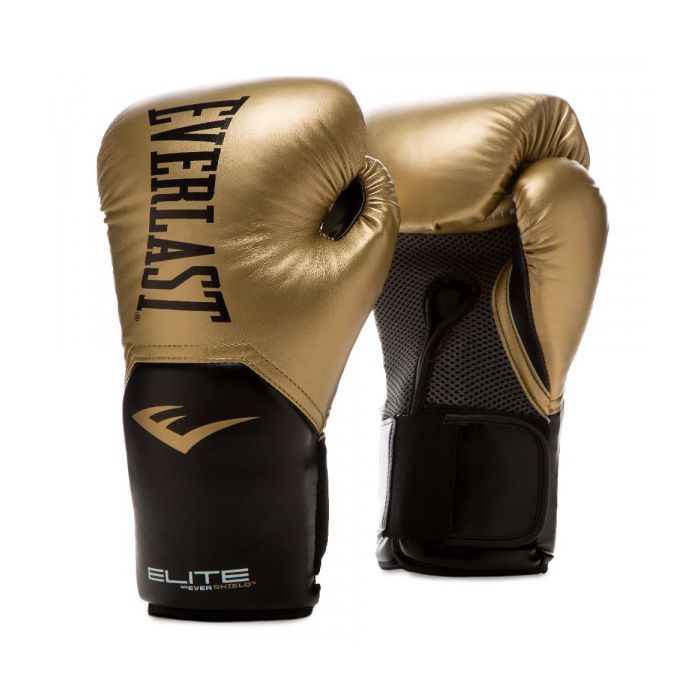 Боксерские перчатки Everlast Elite Training Gloves 870290-70-15 золотий 10 oz (009283608965)