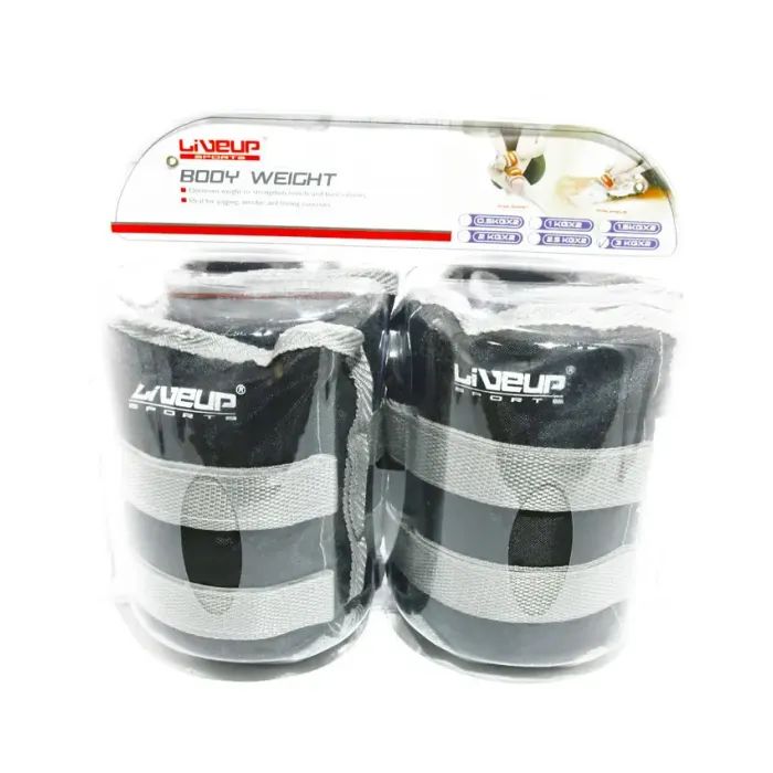 Утяжелитель LiveUp Wrist/Ankle Weights LS3011-3 2 шт по 3 кг чорний (6951376126365) изображение 2
