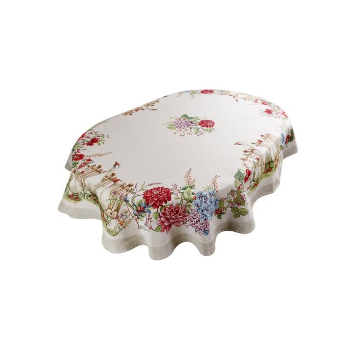 Скатерть Прованс oval гобеленовая Гуси 135х240 см (034179)