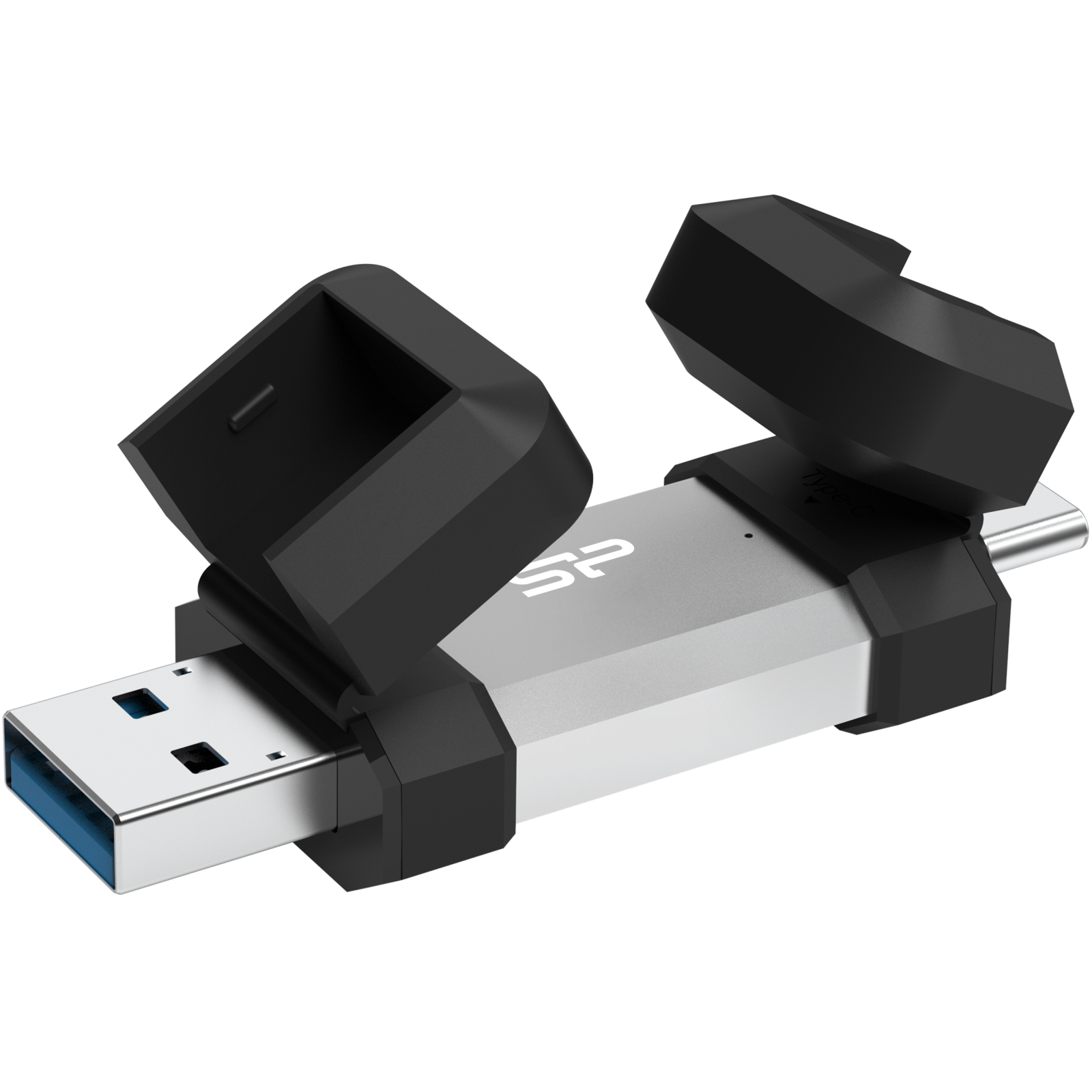 USB флеш накопитель Silicon Power USB 64G SILICON POWER usb3.2+TypeC Mobile C51 (SP064GBUC3C51V1S) изображение 2