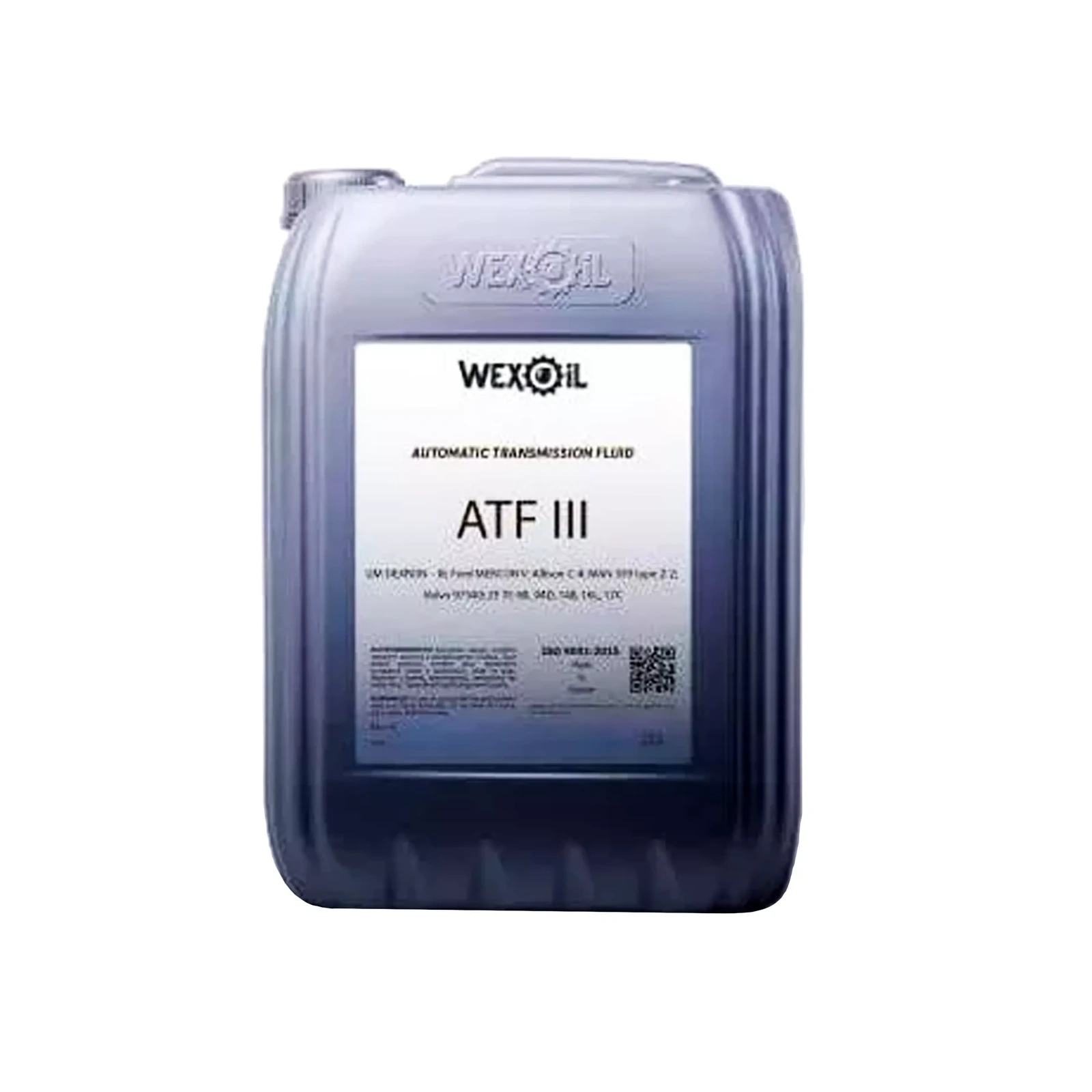 Трансмиссионное масло WEXOIL ATF III 20л