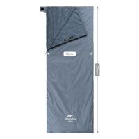 Спальный мешок Naturehike надлегкий Ultralight LW180 NH21MSD09 правий (15°C) p-p XL сіро-синій (6927595777978-R) изображение 2