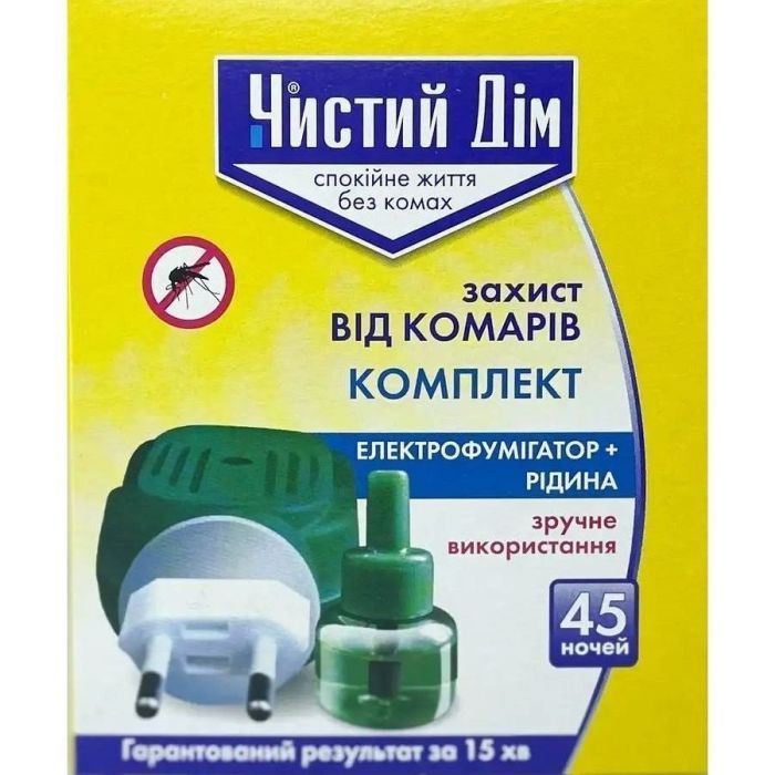 Фумигатор Чистий Дім От комаров + жидкость на 45 ночей (4820214191570)