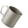 Чашка туристическая Naturehike NH20CJ005 титанова з ручкою 450 мл (6927595745786) изображение 4