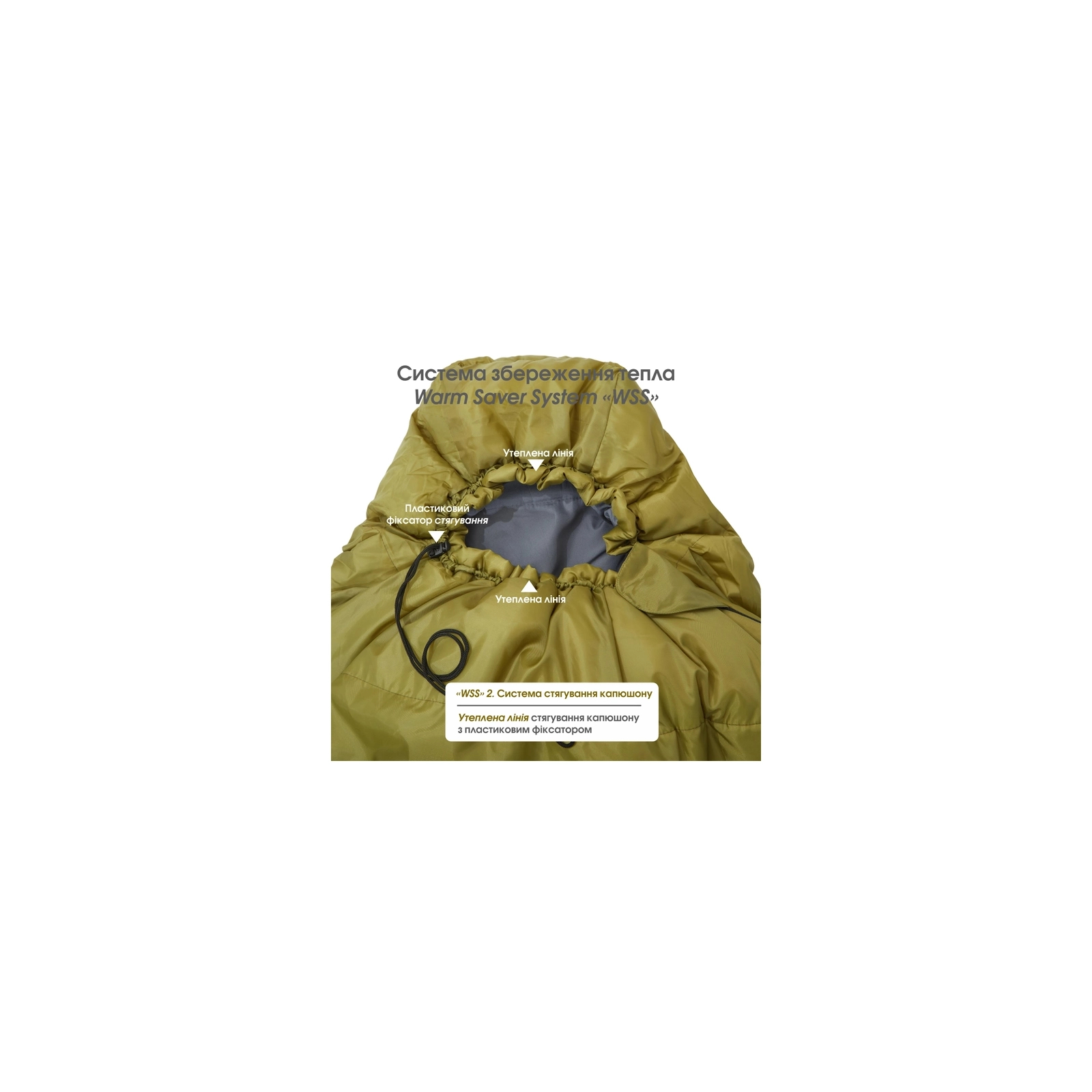 Спальный мешок Mousson RACE L Olive (10158) изображение 5