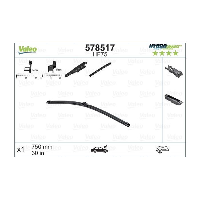 Щетка стеклоочистителя Valeo 578517 изображение 2