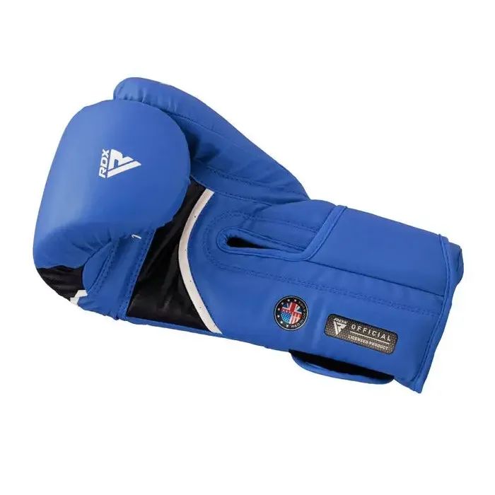 Боксерские перчатки RDX Aura Plus T-17 Blue/Black 12 унцій (BGR-T17UB-12OZ+) изображение 5