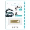 USB флеш накопичувач Wibrand 8GB Taipan Gold USB 2.0 (WI2.0/TA8U2G) зображення 2