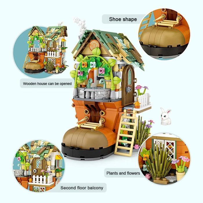 Конструктор LOZ mini Хижина гномов без фигурок (1226) изображение 3