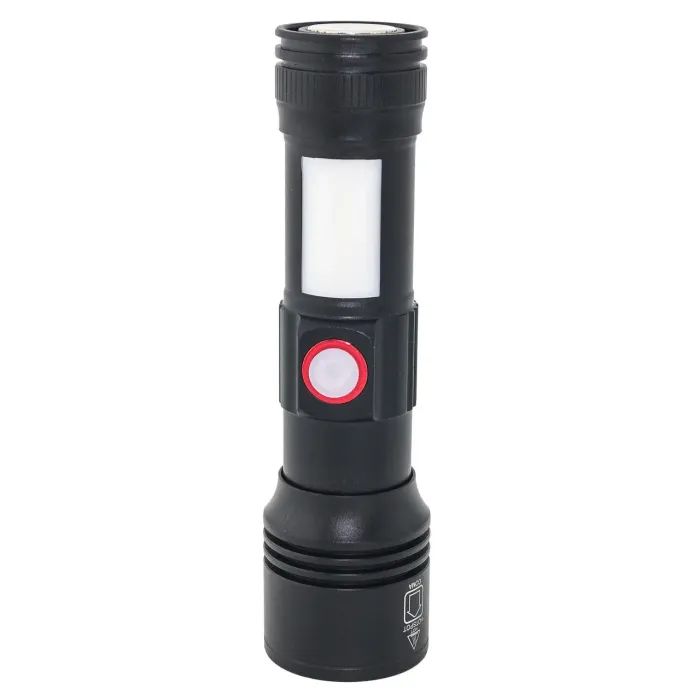 Фонарь Quantum Adept 10W LED zoom +COB з USB+ Li-ion18650/2600mAh (QM-FL1031-18650/2600) изображение 7
