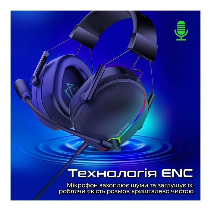 Навушники Vertux Warfare 7.1 USB Black (warfare.black) зображення 5