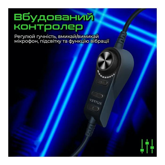 Навушники Vertux Warfare 7.1 USB Black (warfare.black) зображення 8
