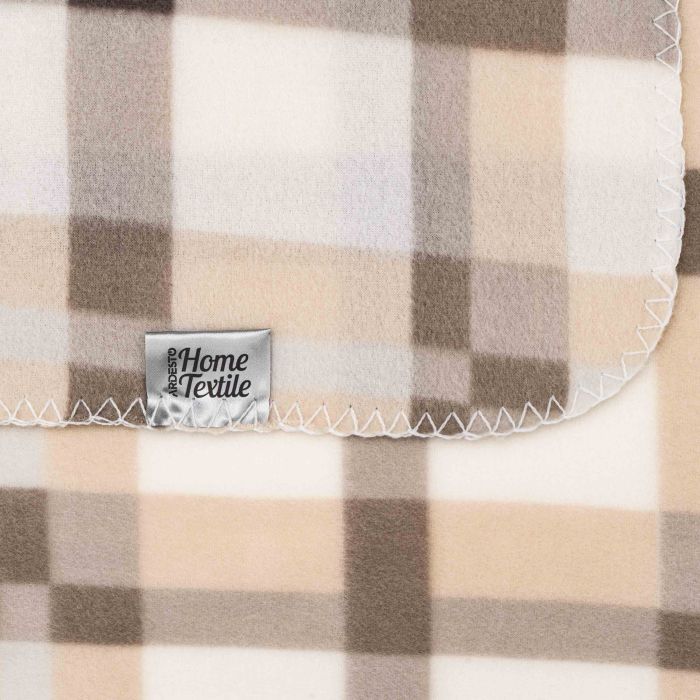 Плед Ardesto Fleece 100% поліестер 130x160см клітинка, бежевий (ART0711PB) зображення 11