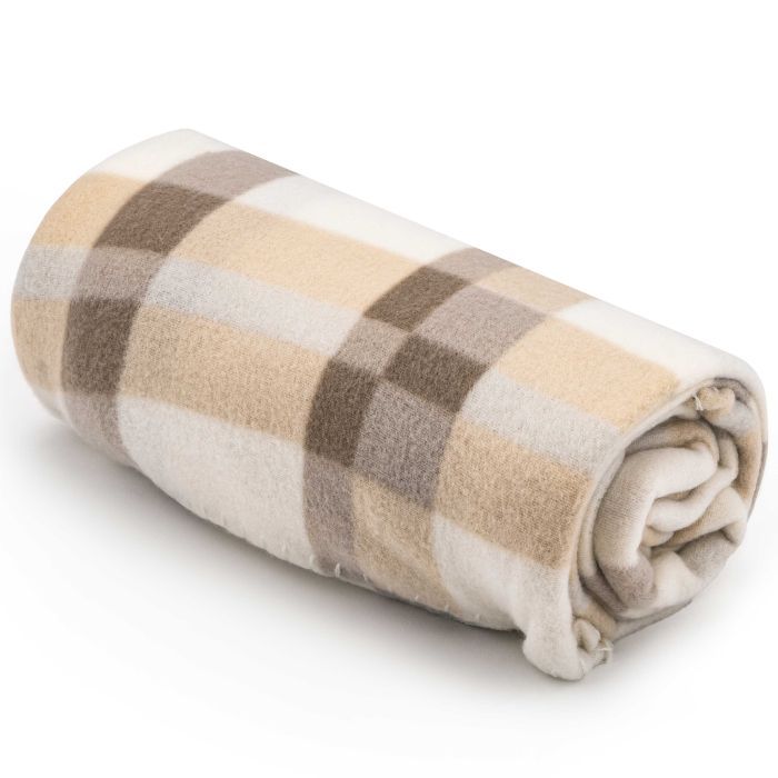 Плед Ardesto Fleece 100% поліестер 130x160см клітинка, бежевий (ART0711PB) зображення 9