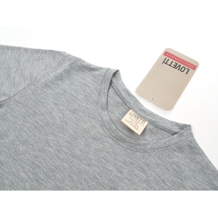 Футболка дитяча Lovetti базова (3030-134-gray) зображення 3