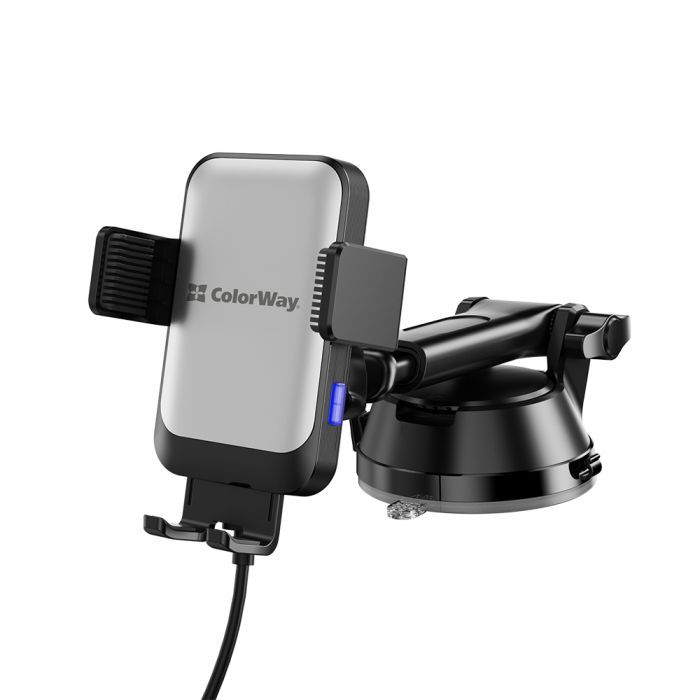 Универсальный автодержатель ColorWay AutoSense Car Wireless Charger 2 (Dashboard+Air Vent) 15W (CW-CHAW040Q-BK) изображение 5