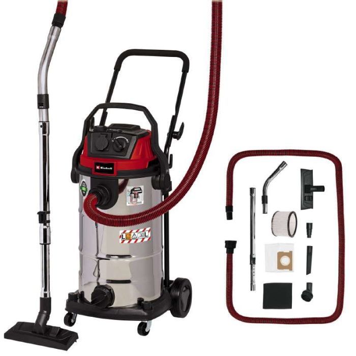Пылесос строительный Einhell TE-VC 2340 SACL, 1500Вт, 225мБар, 40л, класс L, 10.1кг (2342470) изображение 4
