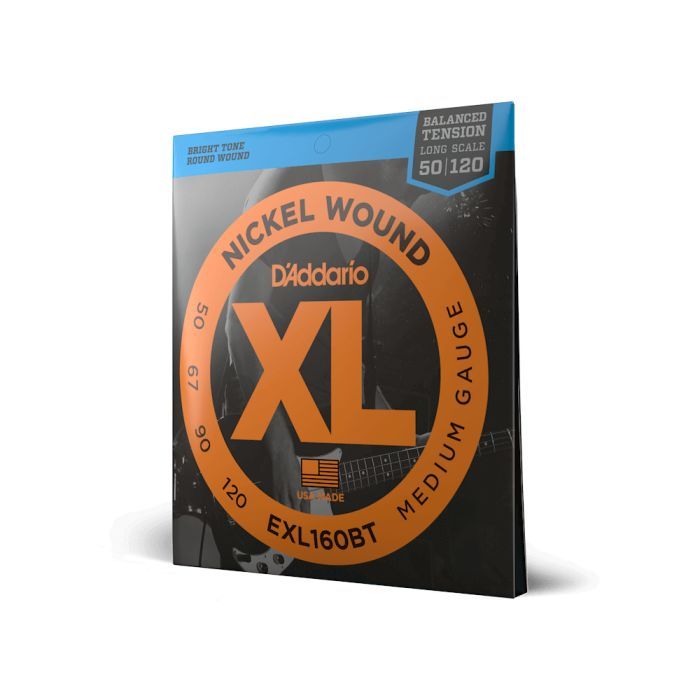 Струны для гитары D'Addario XL Nickel Wound Balanced Tension Bass Medium (50-120) (EXL160BT) изображение 2