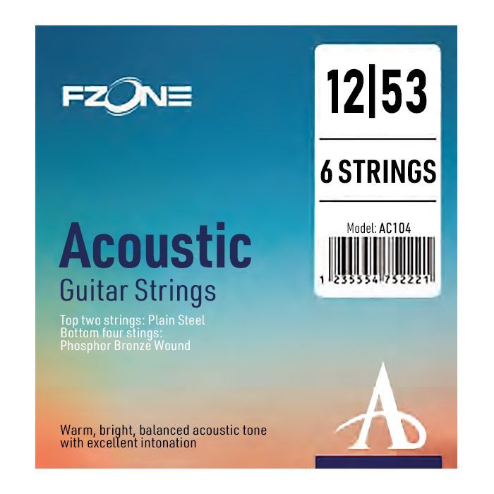 Струны для гитары Fzone Acoustic Phosphor Bronze (12-53) (AC104)