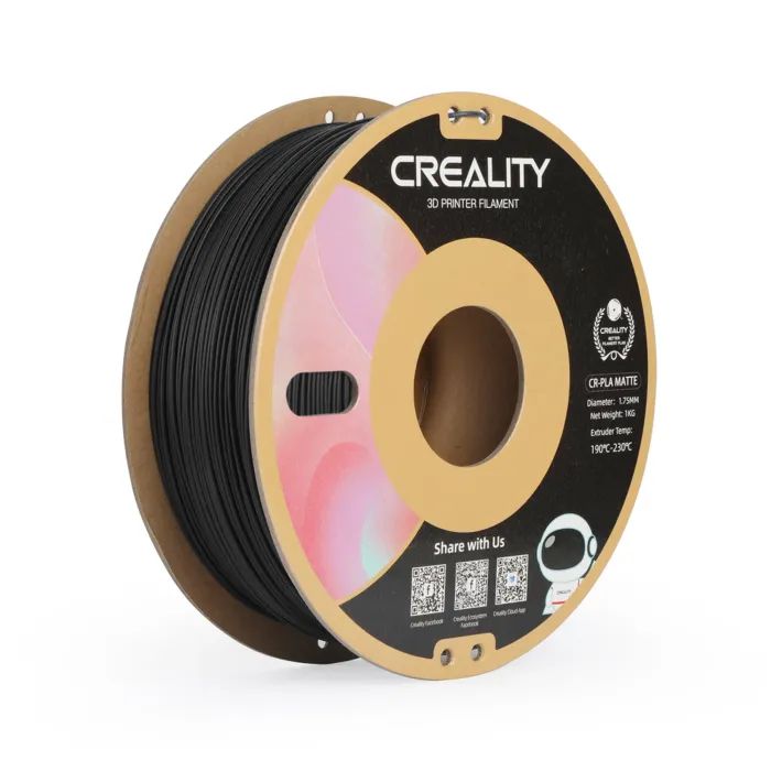 Пластик для 3D-принтера Creality PLA matte 1кг, 1.75мм, black (3301010297)