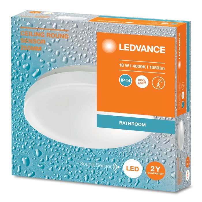 Світильник LEDVANCE CEILING ROUND 255 SEN 18W 840 IP44 (4099854106033) зображення 3