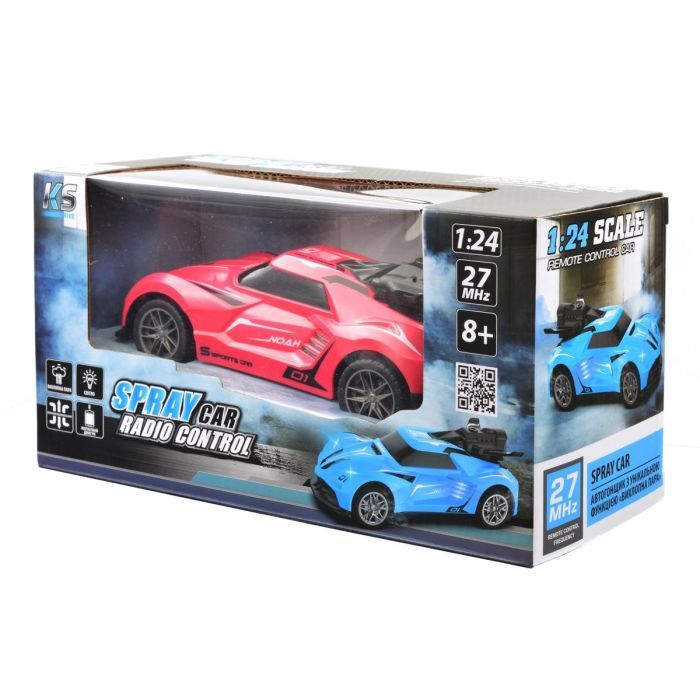 Радиоуправляемая игрушка Sulong Toys Spray Car - Sport (розовый, 1:24, свет, функция туман) (SL-354RHP) изображение 5