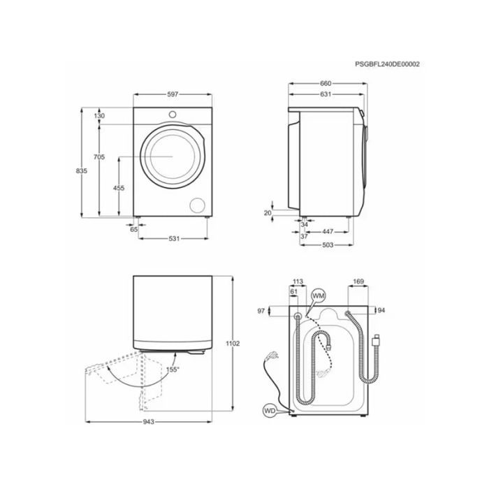 Пральна машина Electrolux EW7W4602U зображення 8