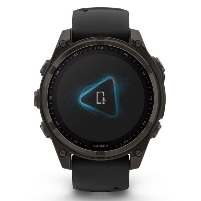 Смарт-годинник Garmin fenix 8 47mm,Saph Solar,CrbnGry Ti/Blk,Blk/PblGryBnd (010-02906-11) зображення 2