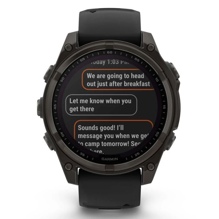 Смарт-годинник Garmin fenix 8 47mm,Saph Solar,CrbnGry Ti/Blk,Blk/PblGryBnd (010-02906-11) зображення 7