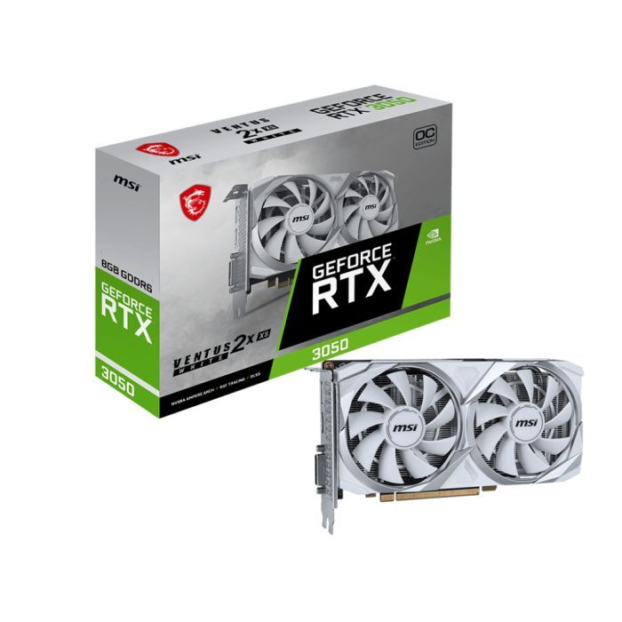Видеокарта MSI GeForce RTX3050 8Gb VENTUS 2X XS WHITE OC (RTX 3050 VENTUS 2X XS WHITE 8G OC) изображение 5