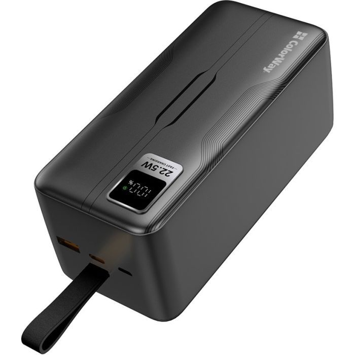 Батарея універсальна ColorWay 50 000 mAh PD/18W, QC3.0/22.5, Digital Display, Black (CW-PB500LPC5BK-PDD) зображення 3