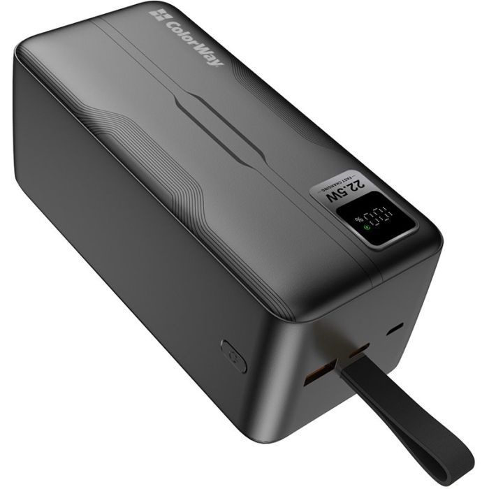 Батарея універсальна ColorWay 50 000 mAh PD/18W, QC3.0/22.5, Digital Display, Black (CW-PB500LPC5BK-PDD) зображення 4