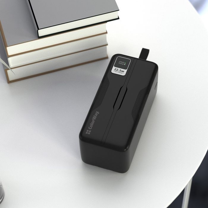 Батарея універсальна ColorWay 50 000 mAh PD/18W, QC3.0/22.5, Digital Display, Black (CW-PB500LPC5BK-PDD) зображення 6