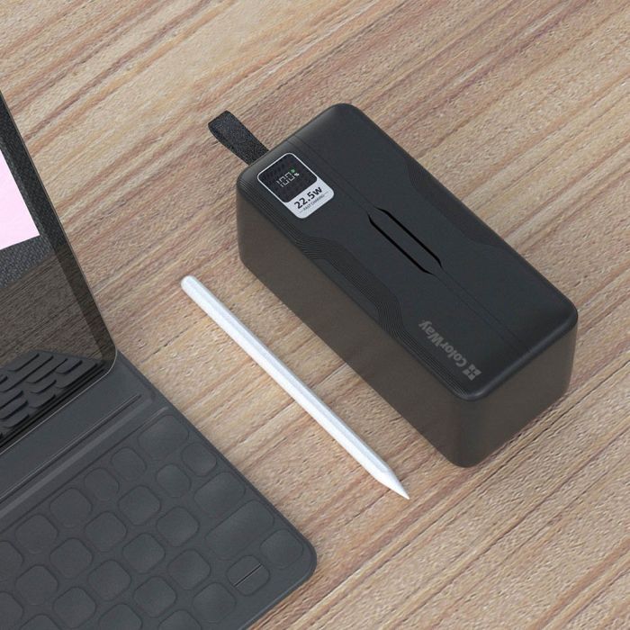 Батарея універсальна ColorWay 50 000 mAh PD/18W, QC3.0/22.5, Digital Display, Black (CW-PB500LPC5BK-PDD) зображення 7