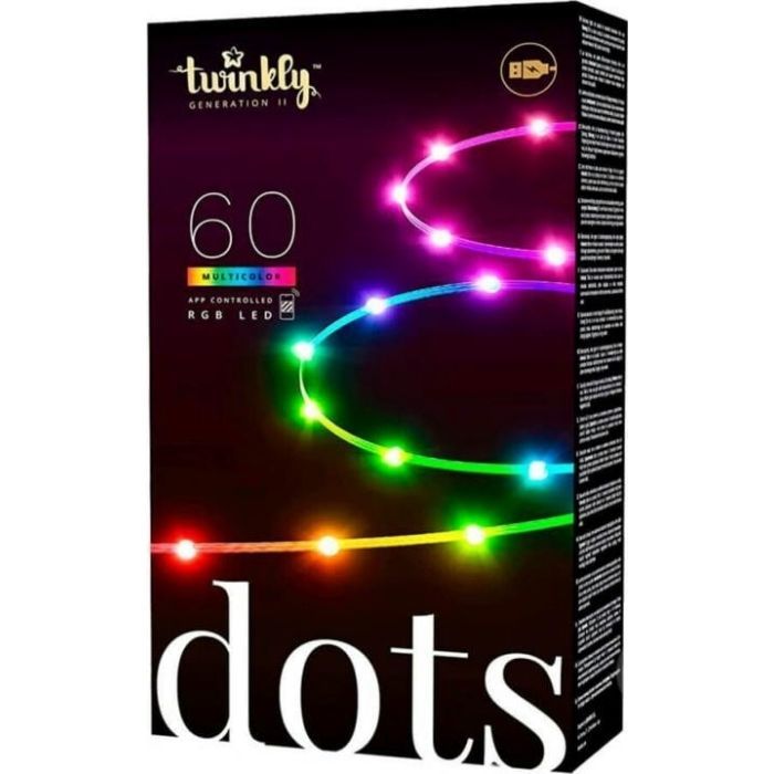 Гірлянда Twinkly Smart LED Dots 60 RGB LED Lights String Clear Wire USB-A IP20 3м (TWD060STP-T) зображення 3