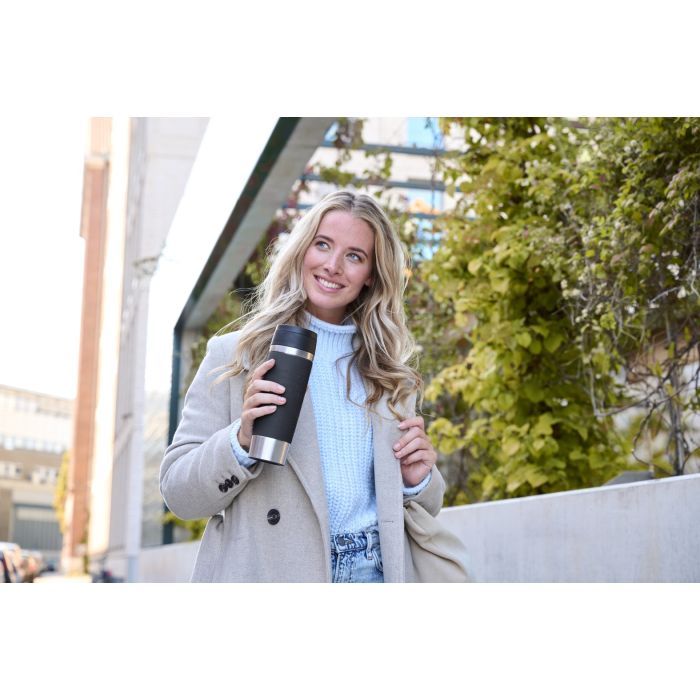 Термокружка Tefal Travel Mug Classic, 500мл, нержавіюча сталь, чорний (N2022010) изображение 3