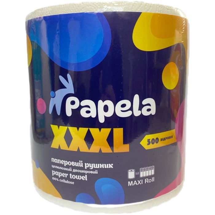 Бумажные полотенца Papela XXXL 2 слоя 500 отрывов 1 рулон (4820270940099)
