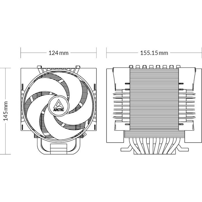 Кулер до процесора Arctic 4U-M Rev.2 (ACFRE00133B) зображення 5