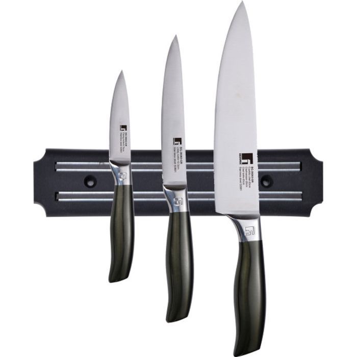 Набор ножей Bergner Midnight, 4 предмети, сталь SS3CR13 (BG-39263-GR)
