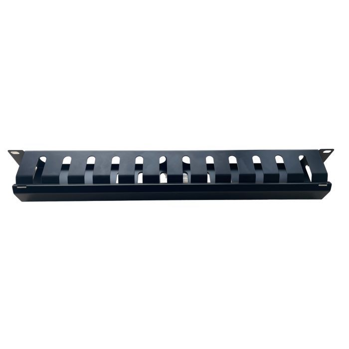 Кабельний організатор 19" 1U гребінчатий, цільнометалевий GEAR (GCM-1U19INCH)