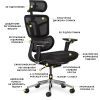 Офисное кресло Mealux S4 Air Fabric Black (HF-S4 F/B) изображение 10