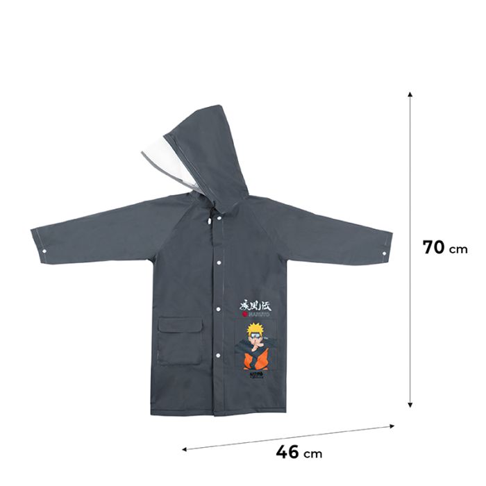 Дощовик дитячий Kite Naruto S 115 - 130 см Сірий (NR24-2600S) зображення 2