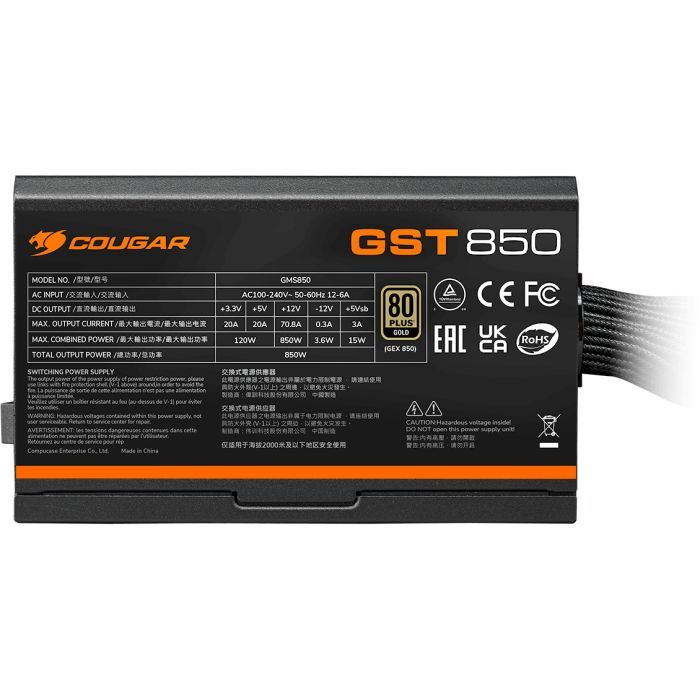 Блок питания Cougar 850W (GST850) изображение 6