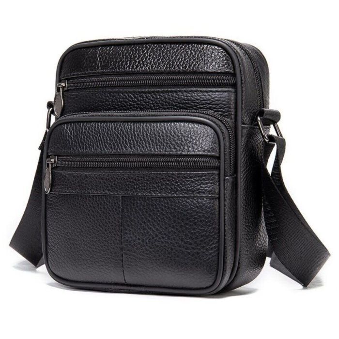 Сумка Vintage Мессенджер Черная (14992) изображение 12