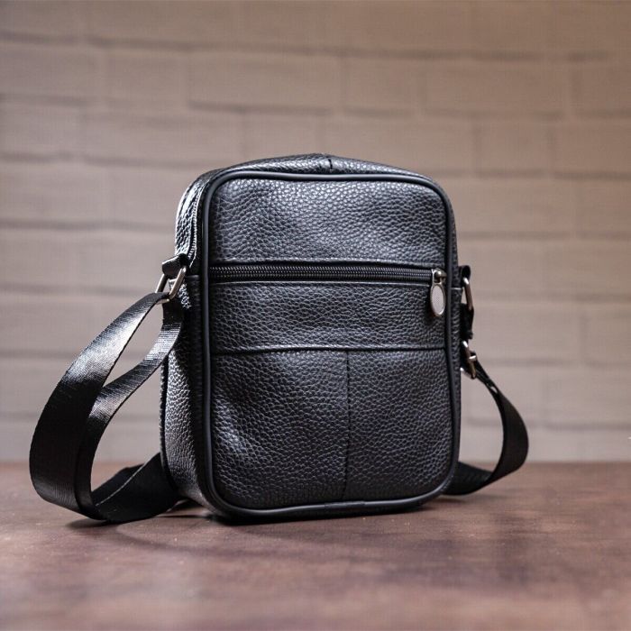 Сумка Vintage Мессенджер Черная (14992) изображение 6